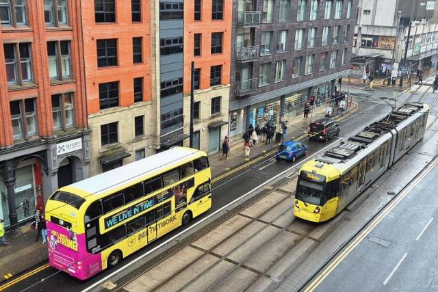 A Bee Network bus in Manchester