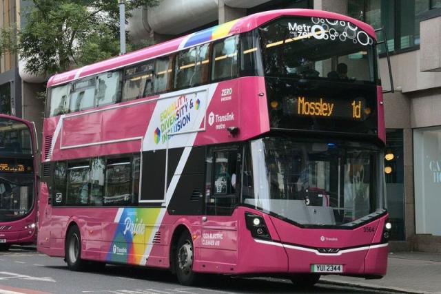 A Metro bus in Belfast