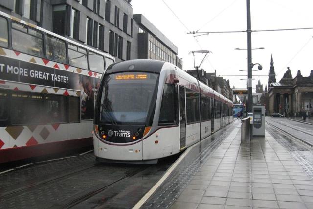 A tram on Princes Street