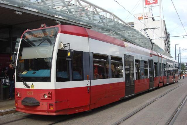 A tram in Croydon